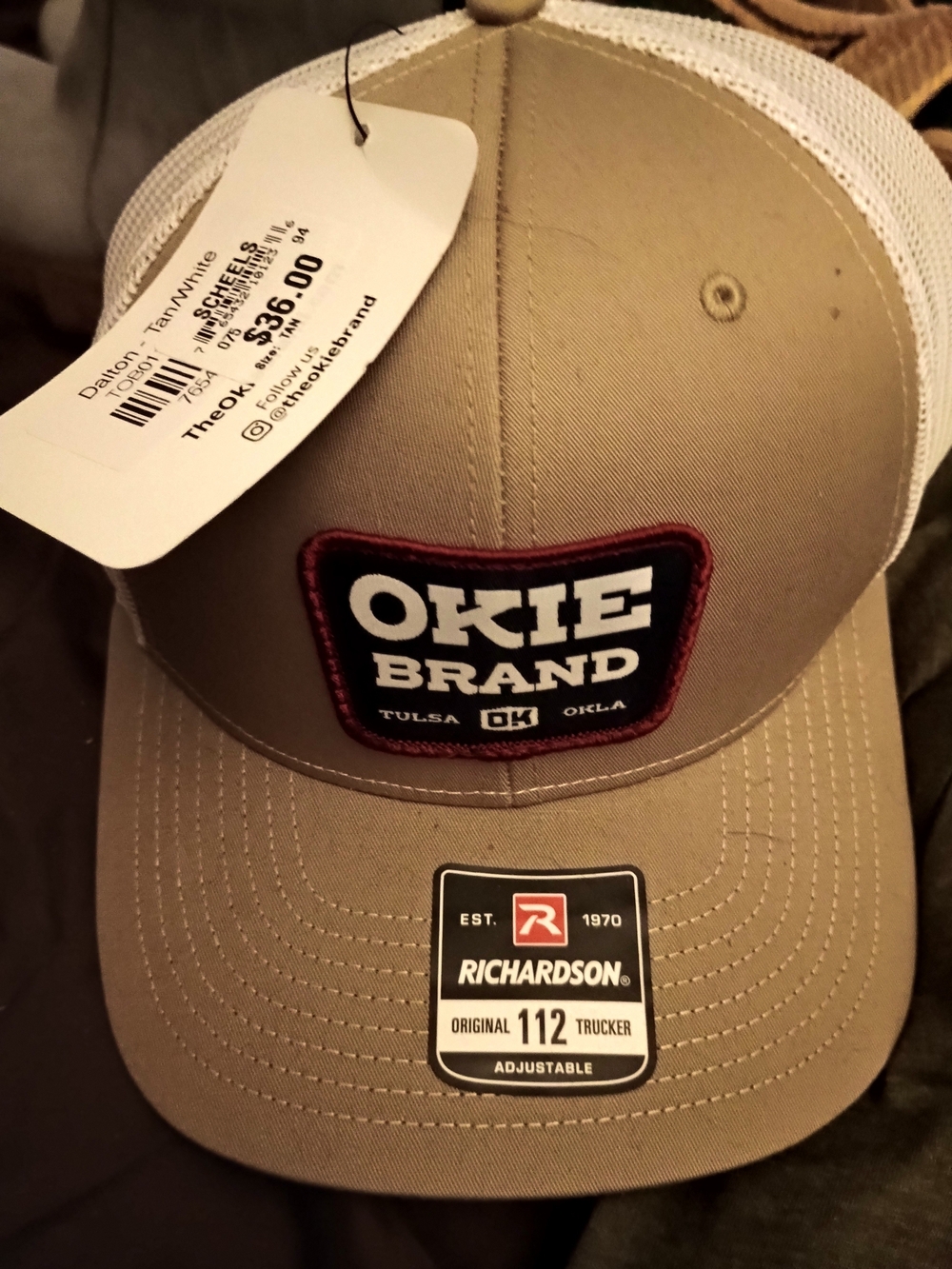 Okie Brand Richardson 112 Trucker Cap in Khaki